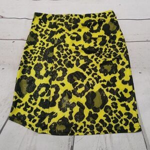 ASOS Mini Skirt Size 2 W22"in Waist Womens Mini Skirt Animal Print Leopard Print